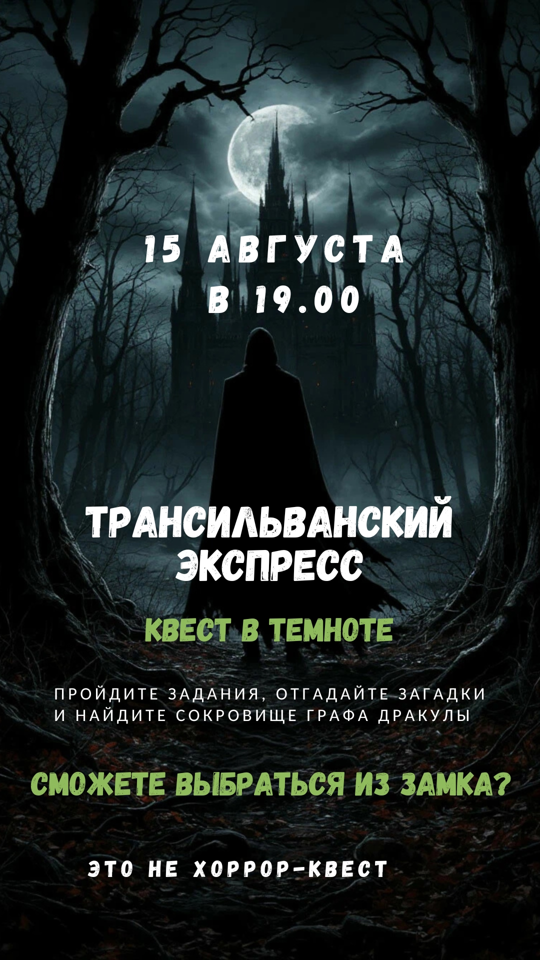 Квест в темноте 'Трансильванский экспресс'