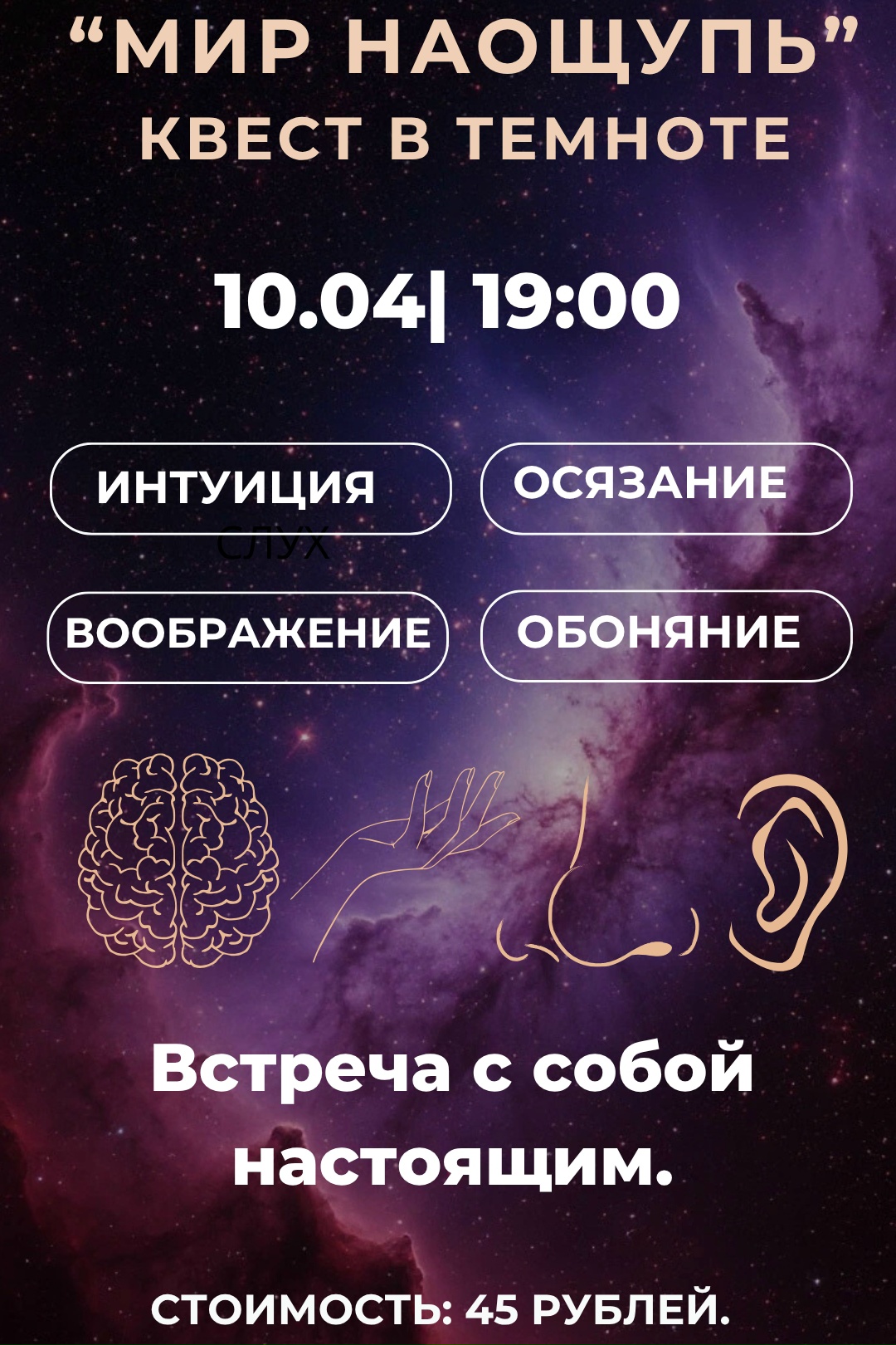 Interactive Program in the Dark «Touch the World»