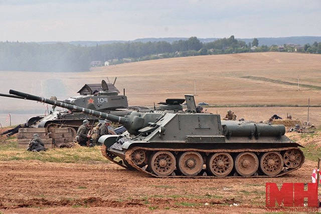 Празднование Дня танкиста в Минске