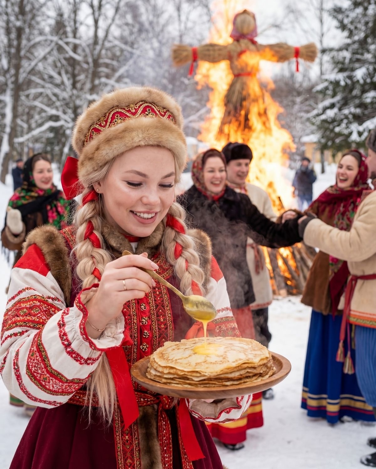 Unusual Maslenitsa in the Botanical Garden